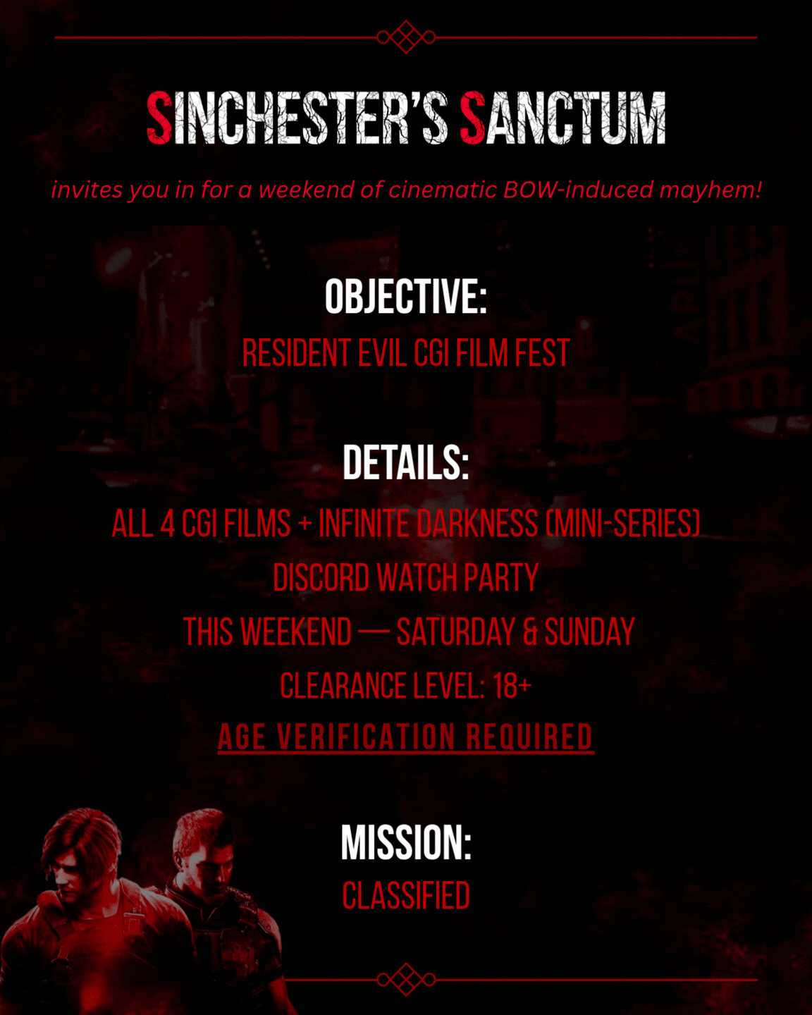 Sinchester's Sanctum | Discord Movie Night